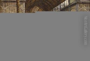 Les Halles Baltard A Paris, Le Pavillon Des Fleurs by Marie-Francois-Firmin Girard