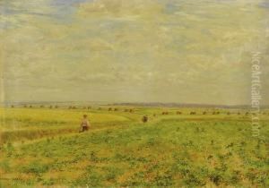 Workers In The Field by Marie-Francois-Firmin Girard