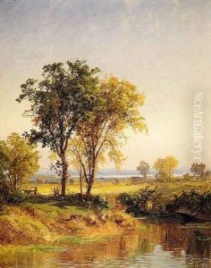 The Pond in Springtime by Jasper Francis Cropsey