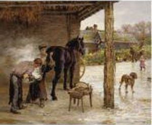 The Blacksmith by Marie-Francois-Firmin Girard