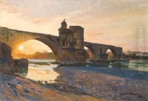 Le Pont Saint Benezet, Avignon by Claude Firmin-Goy