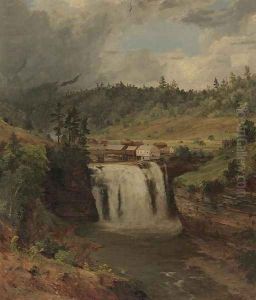 Portage Falls on the Genesse by Jasper Francis Cropsey