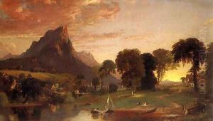 View near Sherburne, Chenango County, New York 2 by Jasper Francis Cropsey