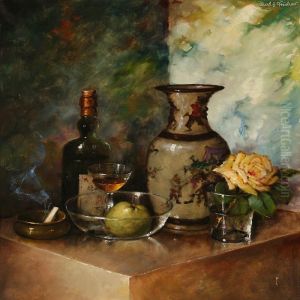 Different Objects On A Table by Carl Holger Fischer