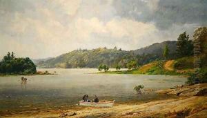 On the Wawayanda Lake, New Jersey by Jasper Francis Cropsey