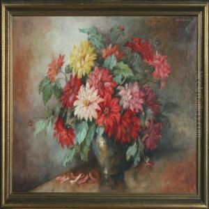 Still Life With Flowers by Carl Holger Fischer