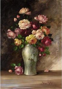 Still Life With Roses by Carl Holger Fischer