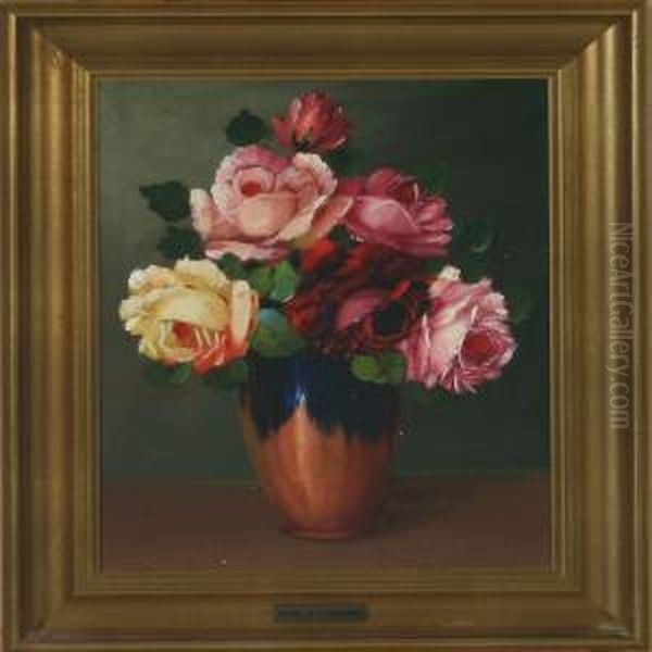 Scenery From Saeby And Still Life With Roses - view 1