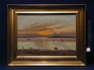 Jutland Bei Sonnenuntergang by Edmund Fischer