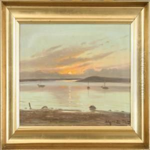 Solnedgang Ved Jyllinge
