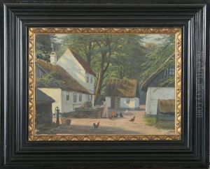 Exterior With Chicken In Front Of Peter Liebs House
