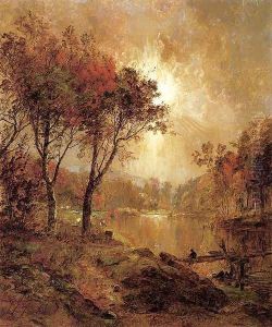 On the Ramapo River by Jasper Francis Cropsey
