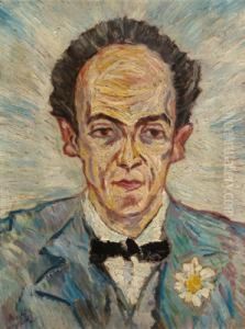 Portrait Of Erich Heckel by Johannes Fischer