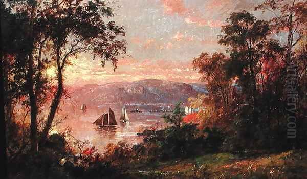 Sailing (The Hudson at Tappan Zee) 1883 - view 1