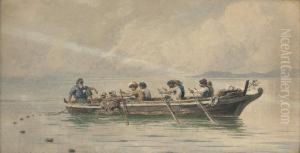 Drawing In The Nets Off Ithaca by Ludwig Hans Fischer
