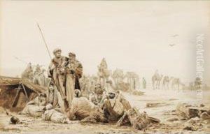 Le Repos De La Caravane by Ludwig Hans Fischer