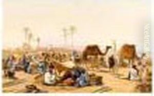 The Street Market by Ludwig Hans Fischer