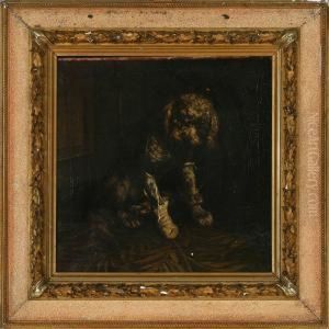 A Puppy by Vilhelm Theodor Fischer