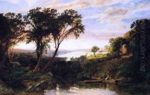 Hudson River View, Summer by Jasper Francis Cropsey