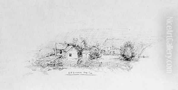 Country Scene with Cottages (from Cropsey Album) - view 1