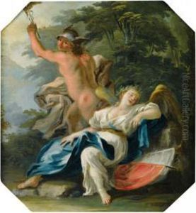 Mercure Et L'allegorie De La Victoire by Fedele Fischetti