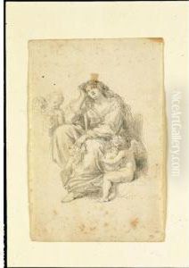 Maddalena Penitente Con Due Angeli