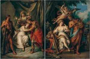 Hercules Returning Alcestis To Admetus by Fedele Fischetti