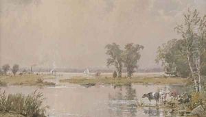 Hackensack Meadows by Jasper Francis Cropsey