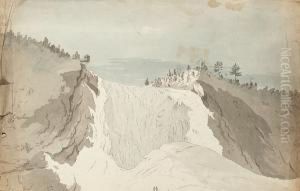 The Frozen Montmorency Falls, Quebec, Canada by Benjamin Fisher