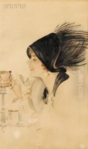 A Cup Of Tea by Harrison C. Fisher