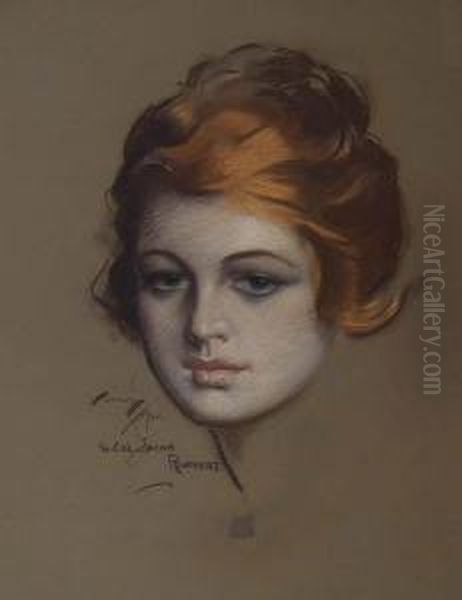 Magazine Cover: Redheaded Woman Up Close. - view 1