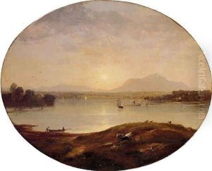 View on the Hudson River by Jasper Francis Cropsey