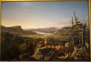 View of Greenwood Lake, New Jersey by Jasper Francis Cropsey