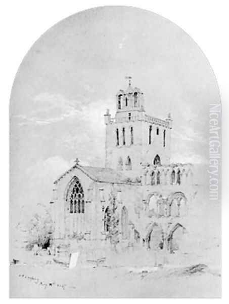 Jedburgh Abbey (from Cropsey Album) - view 1