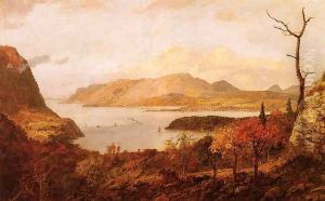 The Hudson River from Fort Putnam, near West Point by Jasper Francis Cropsey