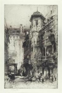 Cour Du Corbeau, Strasbourg by E. Hedley Fitton