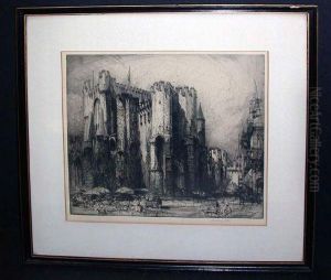 Chateau Des Comtes, Ghent by E. Hedley Fitton