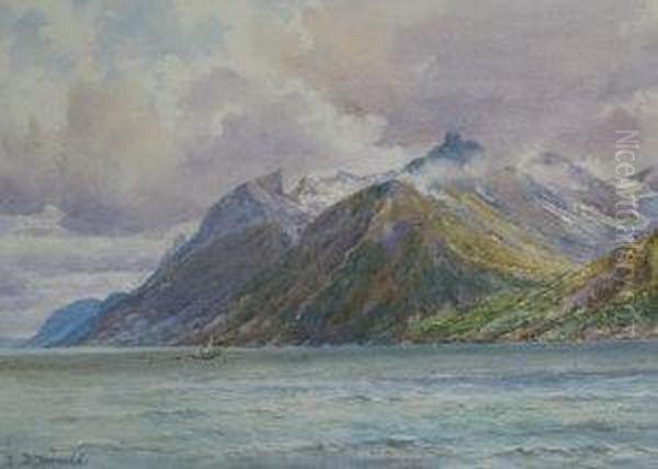 Marine Scene With A Sailing - view 1