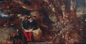Faust And Marguerite by John Anster Fitzgerald