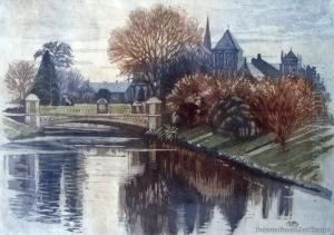 Victoria Street Bridge And Law Courts, Christchurch