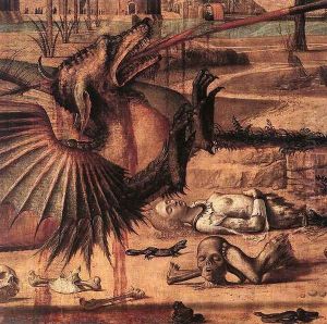 St George and the Dragon (detail 2) 1502 by Vittore Carpaccio