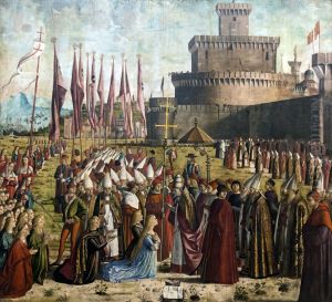 The Pilgrims Meet the Pope c. 1492 by Vittore Carpaccio