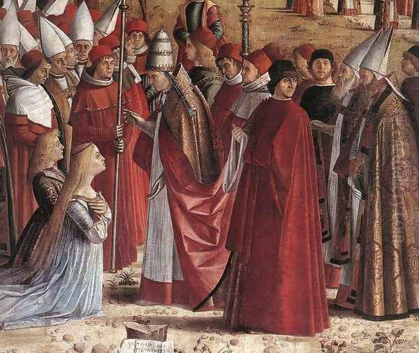 The Pilgrims Meet the Pope (detail) c. 1492 - view 1