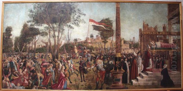 Martyrdom of the Pilgrims and the Funeral of St Ursula 1493 - view 1