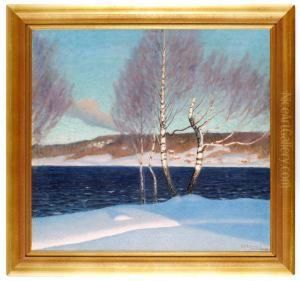 Varvinter by Gustaf Fjaestad
