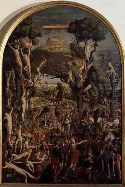 The Crucifixion and the Glorification the Ten Thousand Martyrs on Mt. Ararat - view 1