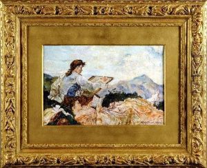 [ La Peinture Et La Lecture.] by Francois Flameng