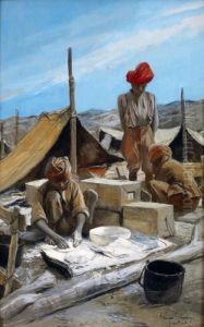 La Preparation Du Pain Dans Un Campement En Inde La Preparation Du Pain Dans Un Campement En Inde