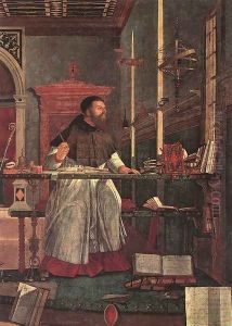 Vision of St Augustin (detail 1) 1502