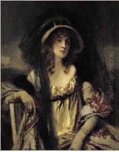 Jeune Femme Aux Cheveux De Fee by Francois Flameng